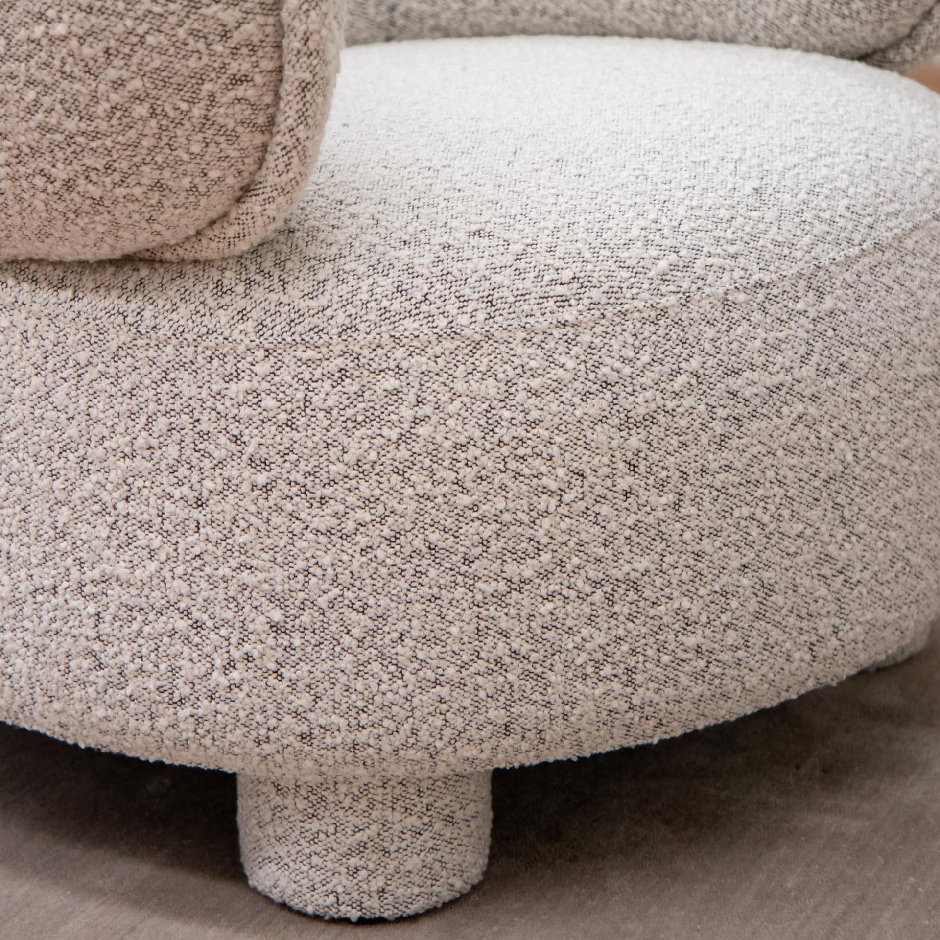 Ding Lounge Chair - Maya Grey Boucle