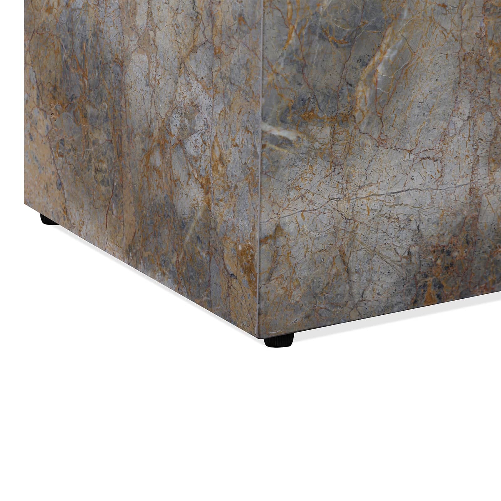 Stage Marble Side Table Tall - Earth Marble