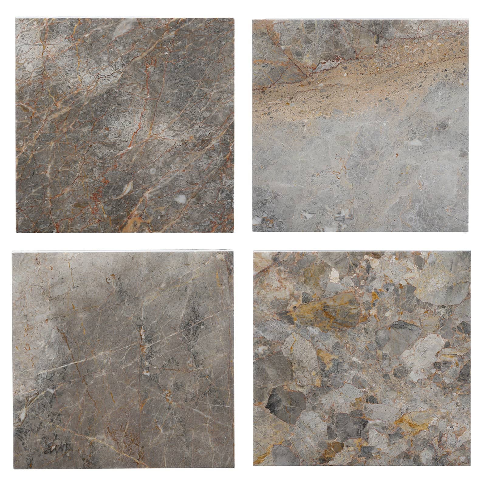 Stage Marble Side Table Low - Earth Marble