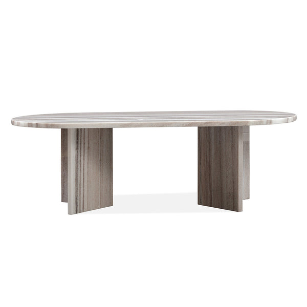 Edge Oval Coffee Table - Sand Granite