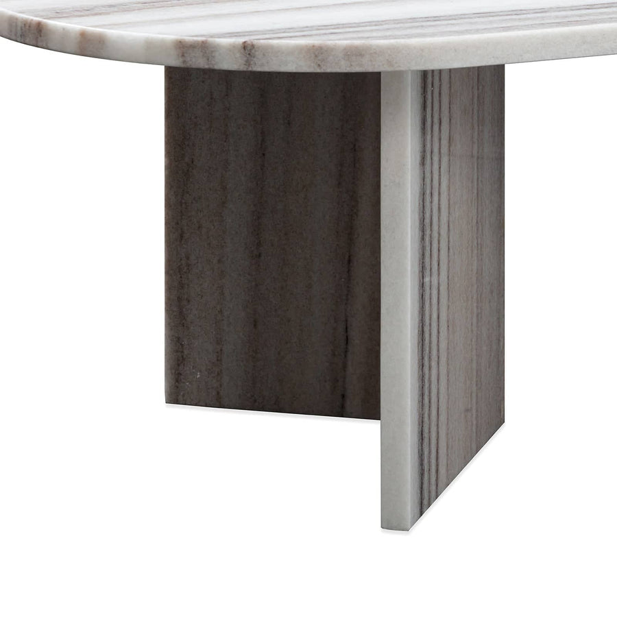 Edge Oval Coffee Table - Sand Granite