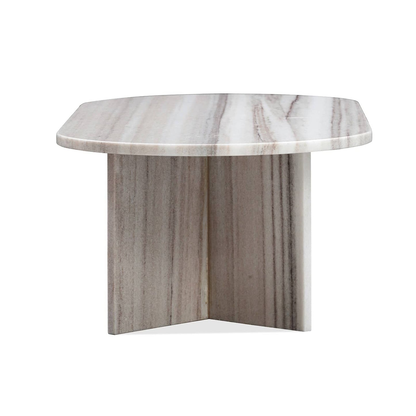 Edge Oval Coffee Table - Sand Granite