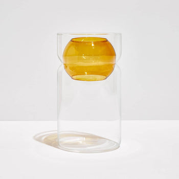 Balance Vase - Clear / Amber