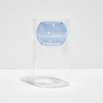 Balance Vase - Clear / Blue