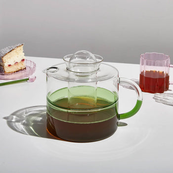 Two Tone Teapot - Clear/Green
