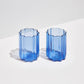 Wave Glass Set Of 2 - Blue
