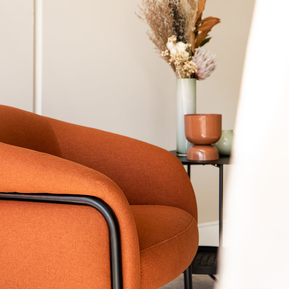 Belly Armchair- Sunday Rust