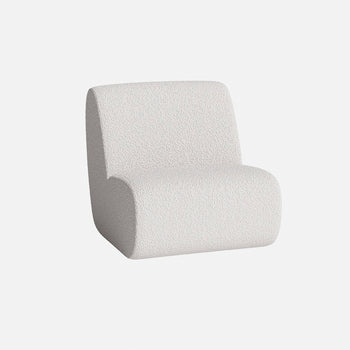 Bread Lounge Chair - Maya Cream Boucle