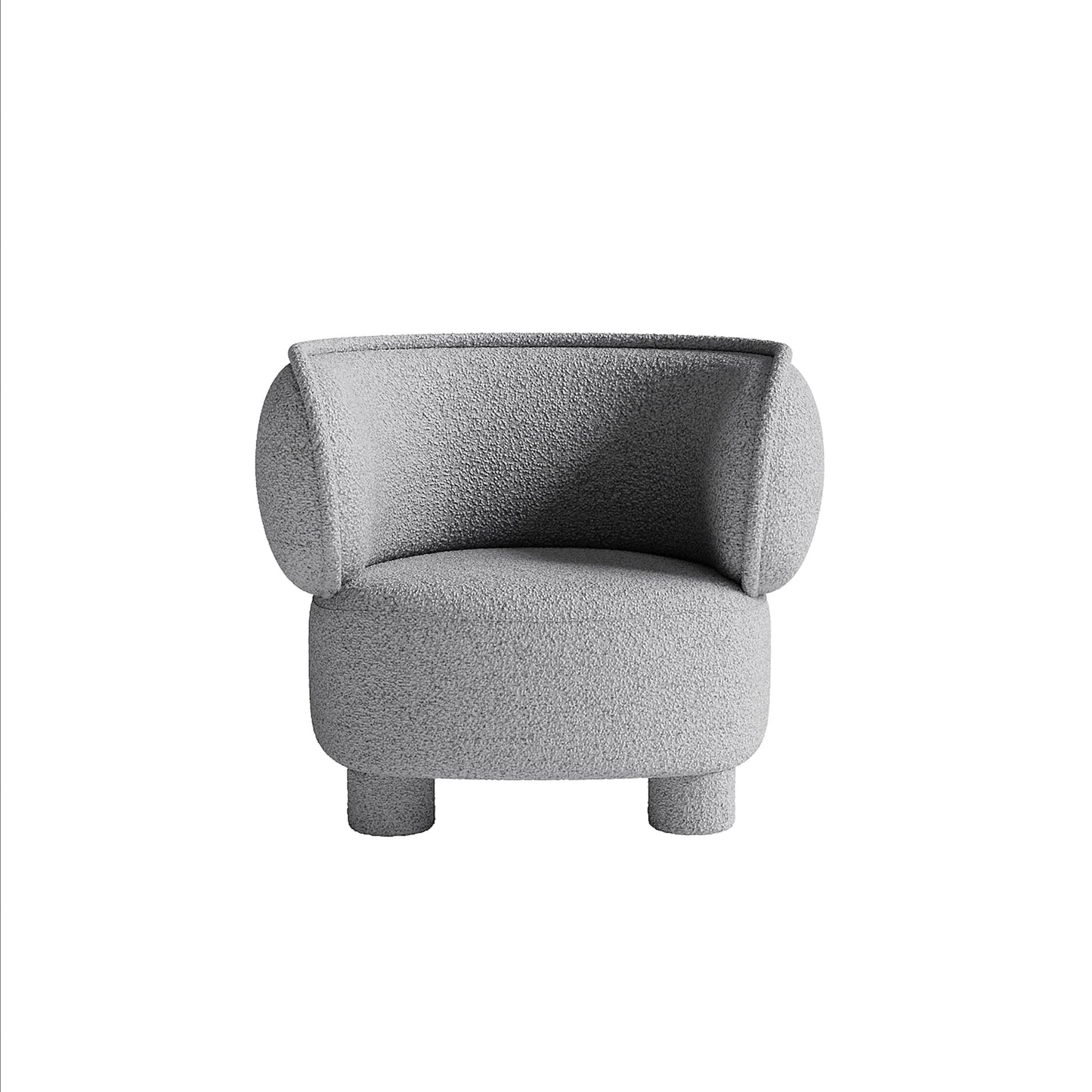 Ding Lounge Chair - Maya Grey Boucle
