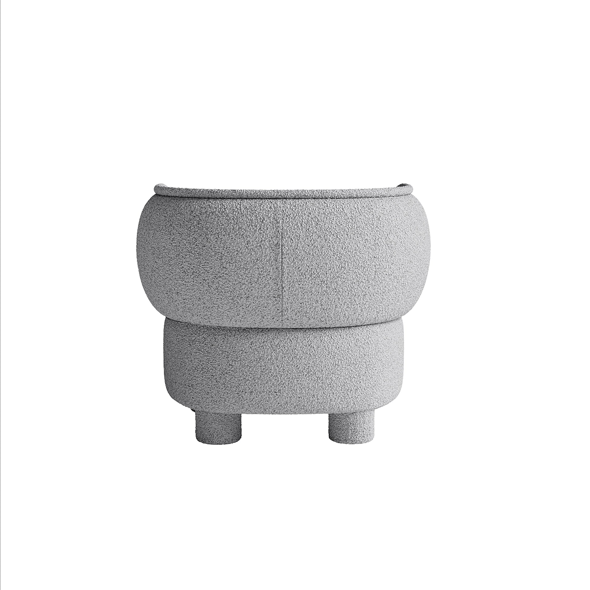 Ding Lounge Chair - Maya Grey Boucle