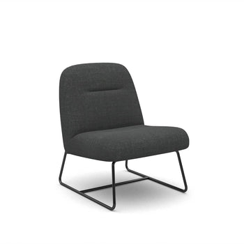 Puffy Lounge Chair - Sunday 74 Charcoal