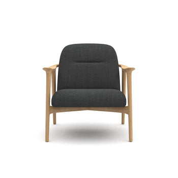 Puffy Timber Armchair - Sunday 74 Charcoal