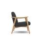 Puffy Timber Armchair - Sunday 74 Charcoal