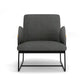 Long Lounge Chair - Sunday 74 Charcoal