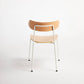 Mou Dining Chair - Beech / White