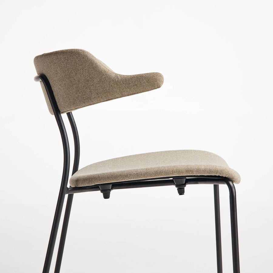 Mou Dining Chair - Beige / Black
