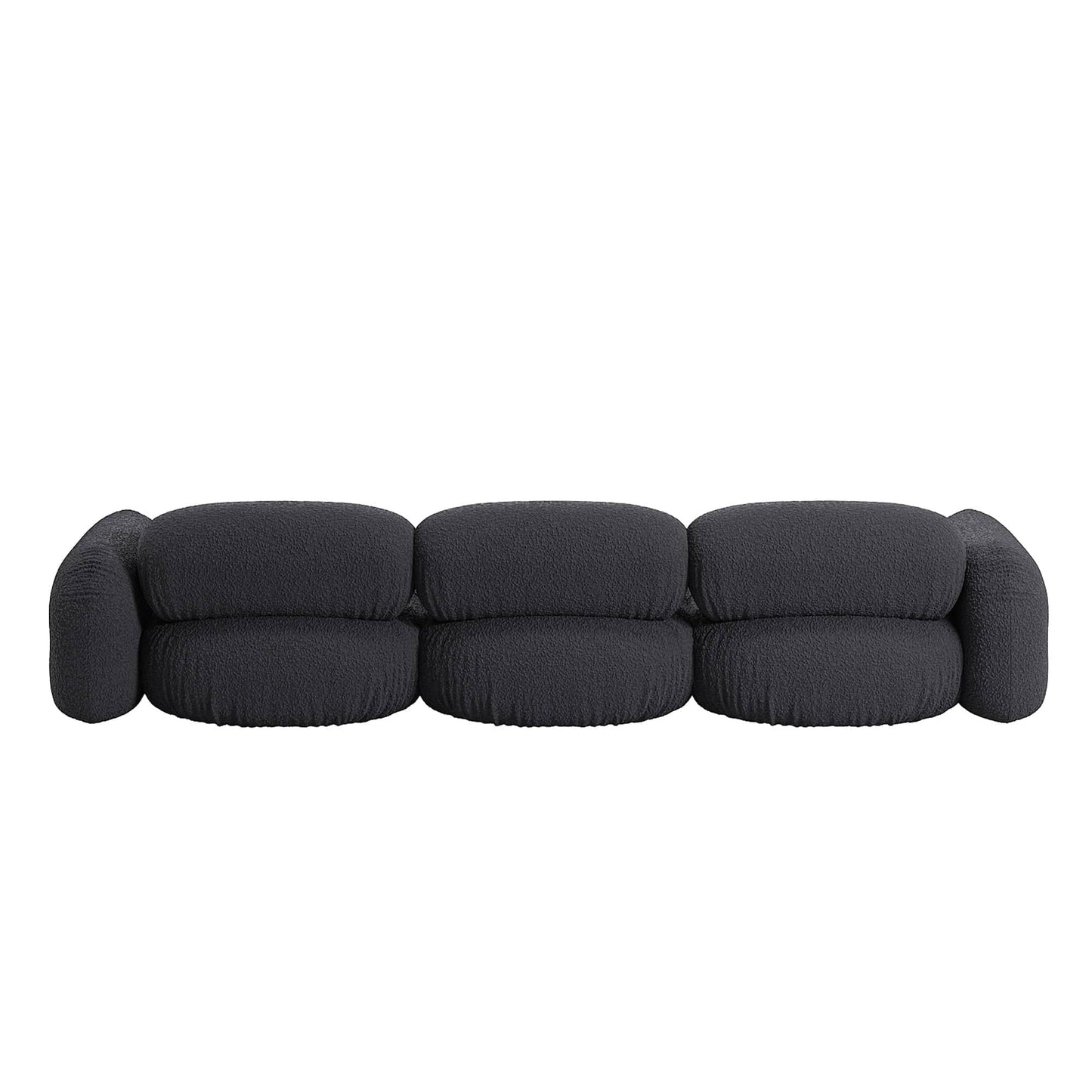 Ondo 4 Seater Sofa - Maya Charcoal Boucle