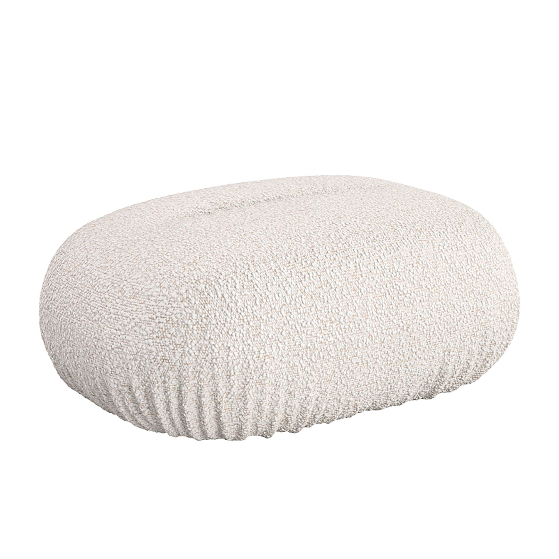 Ondo Ottoman - Maya Cream Boucle