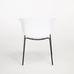 Queen Dining Chair - White / Black