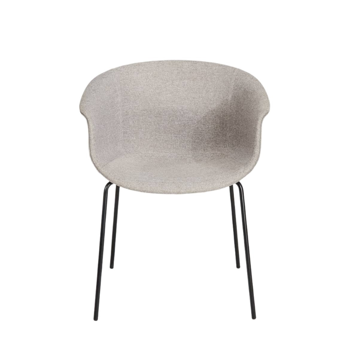 Queen Dining Chair - Grey / Black