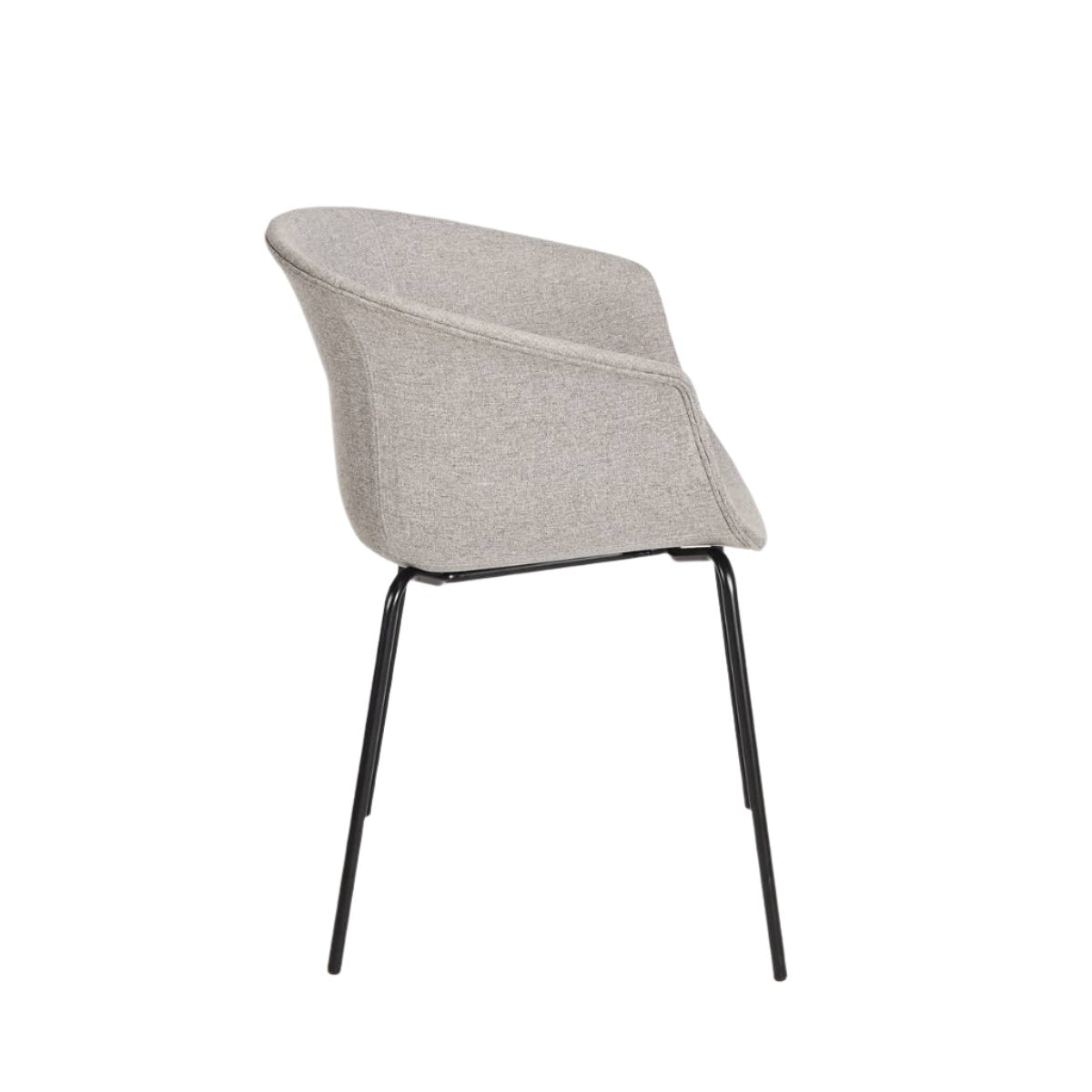 Queen Dining Chair - Grey / Black