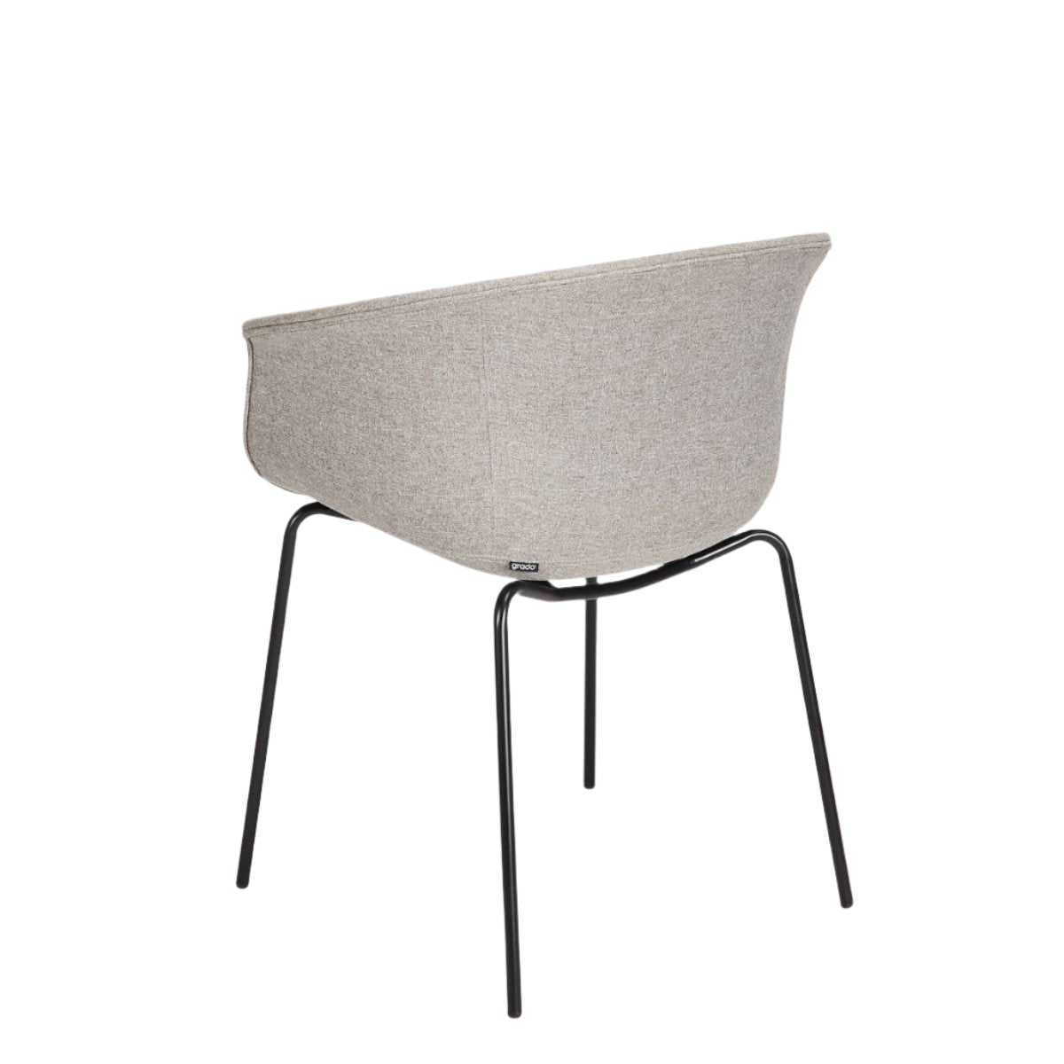 Queen Dining Chair - Grey / Black