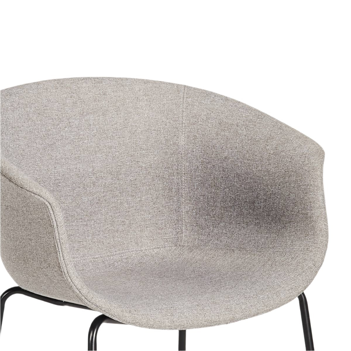 Queen Dining Chair - Grey / Black