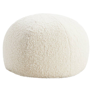 Stuffed Bun Ottoman - Cream Boucle Glore 102