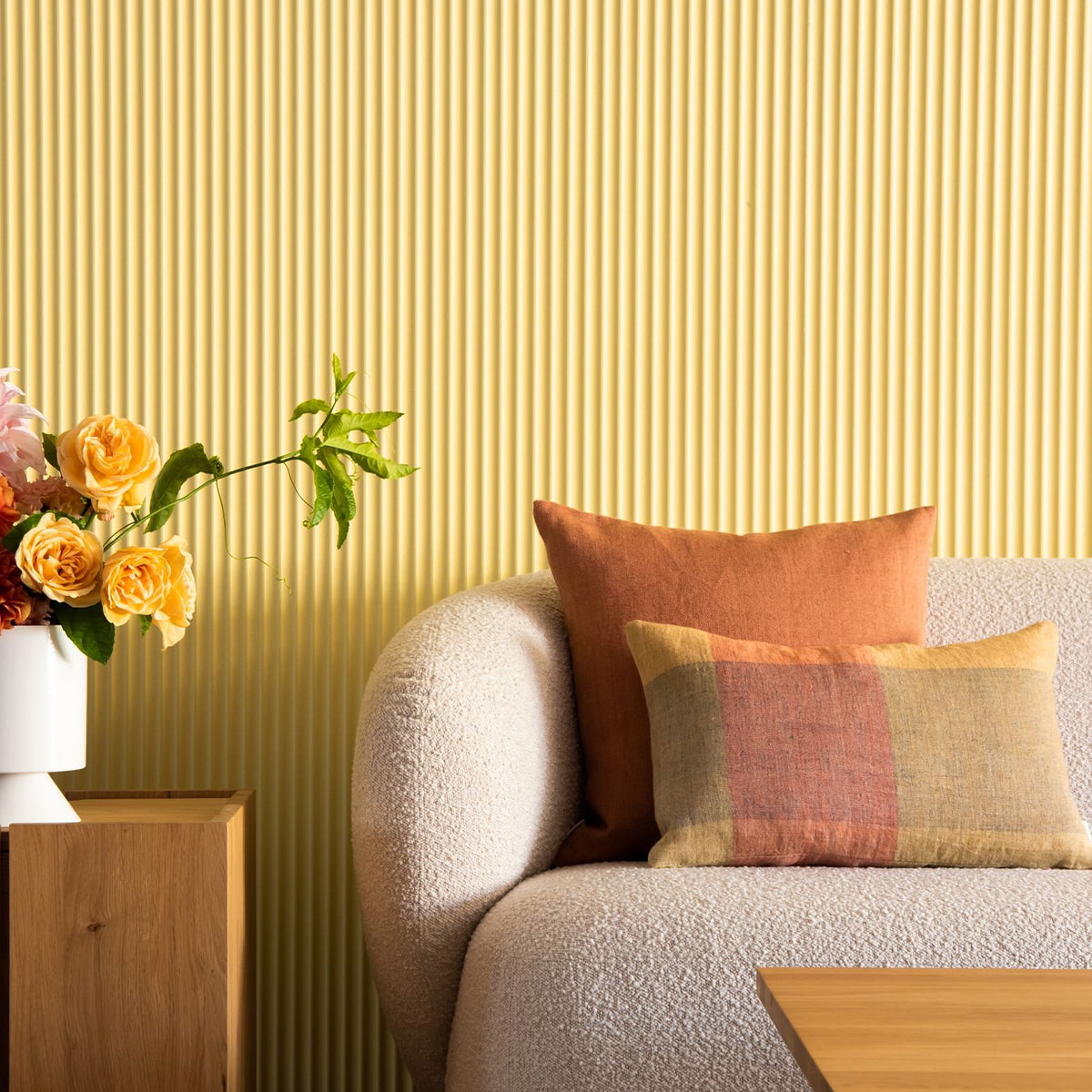 Swell 3 Seater Sofa - Maya Cream Boucle