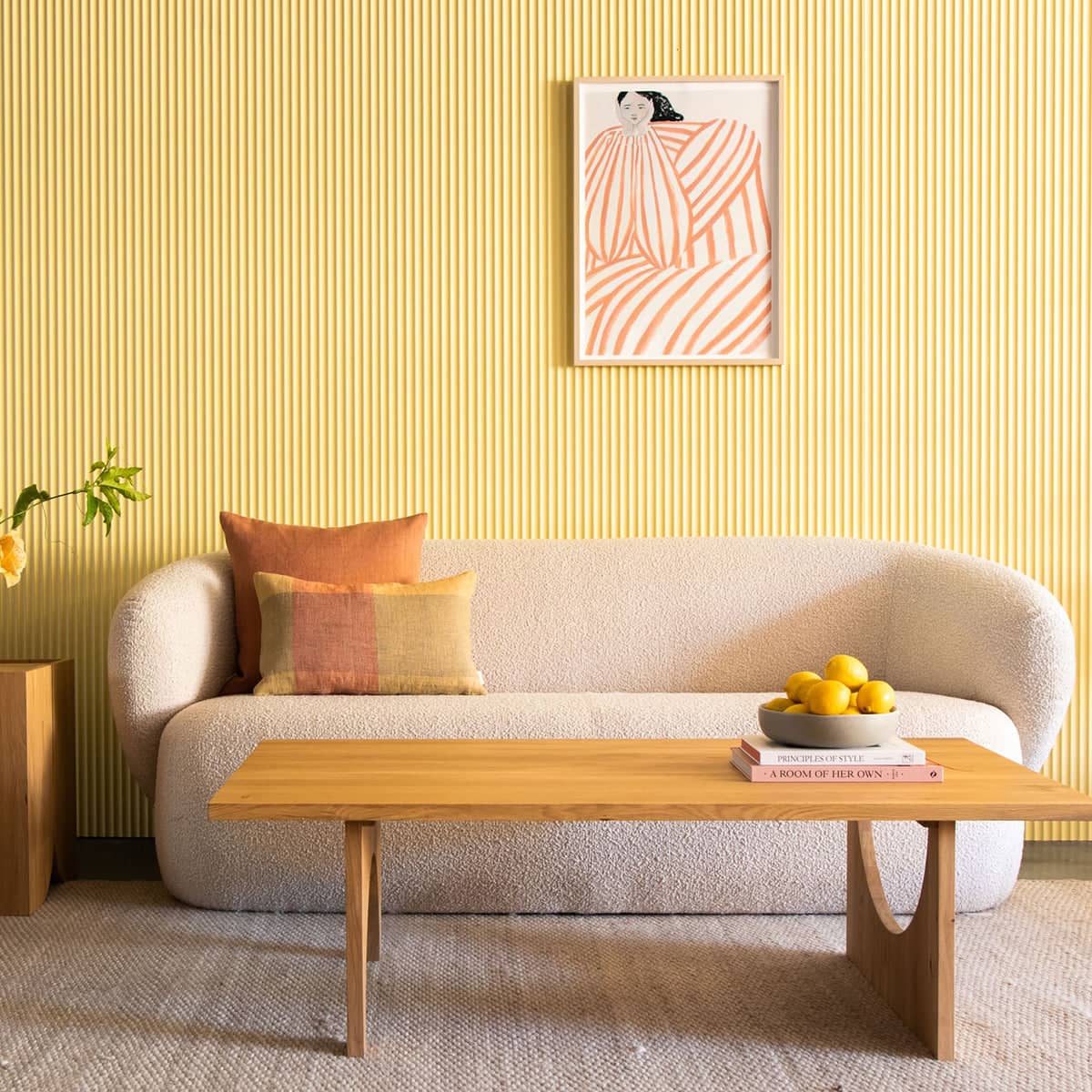 Swell 3 Seater Sofa - Maya Cream Boucle