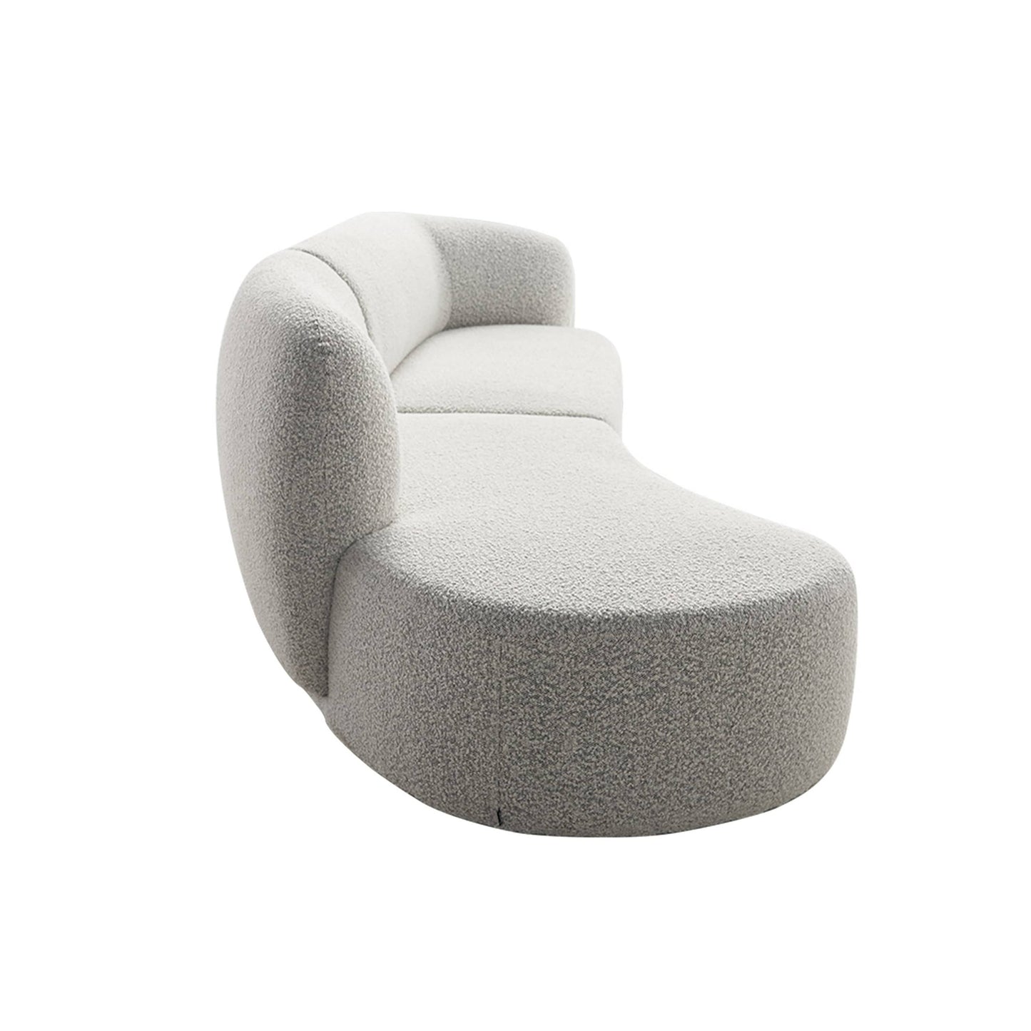 Swell Left Hand Chaise Sofa - Maya Grey Boucle
