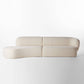 Swell Left Hand Chaise Sofa Maya Cream Boucle