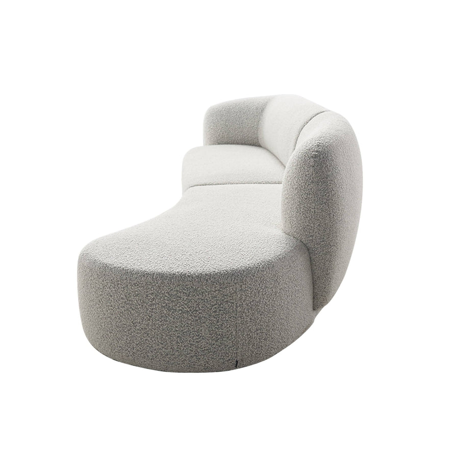 Swell Right Hand Chaise Sofa - Maya Grey Boucle