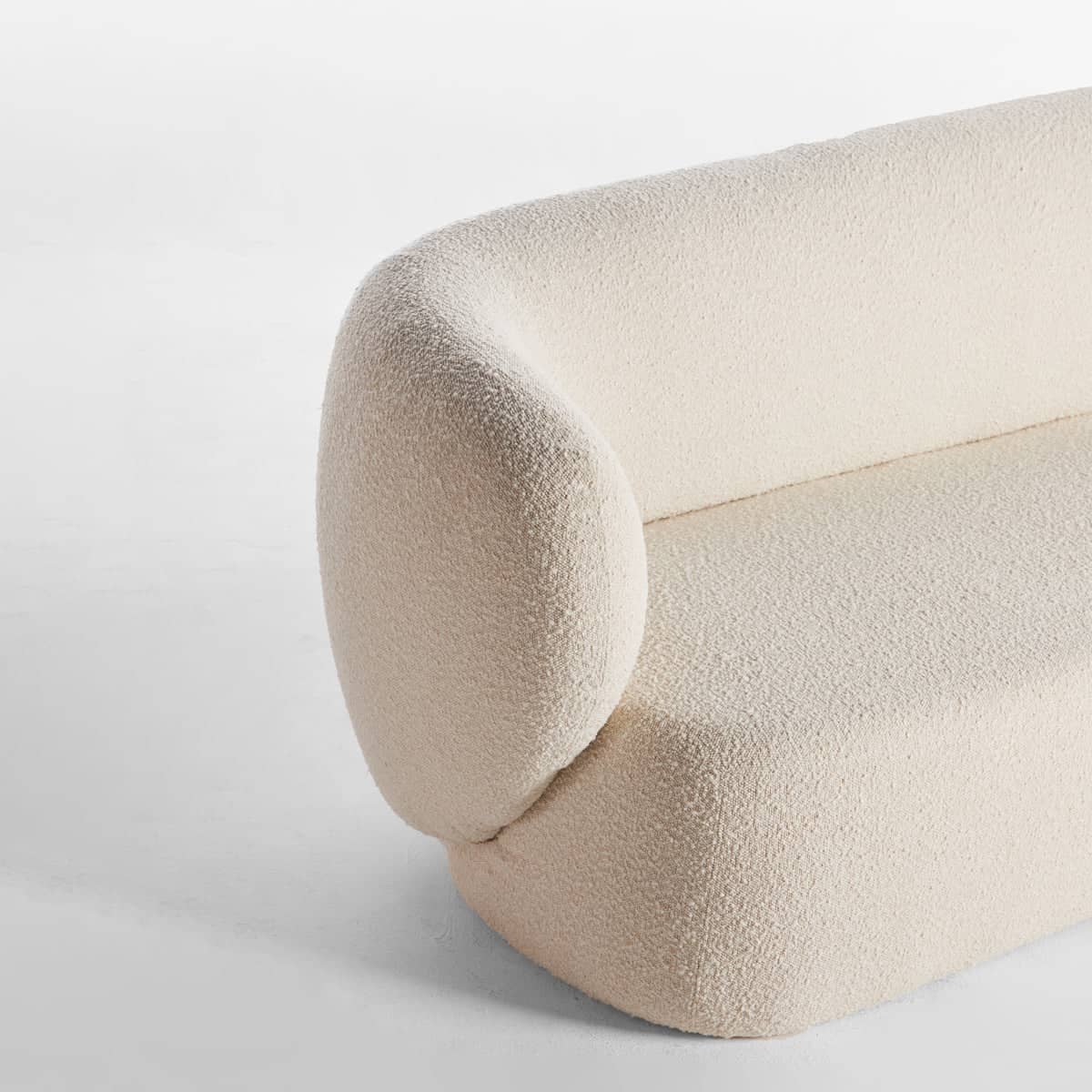Swell Right Hand Chaise Sofa - Maya Cream Boucle