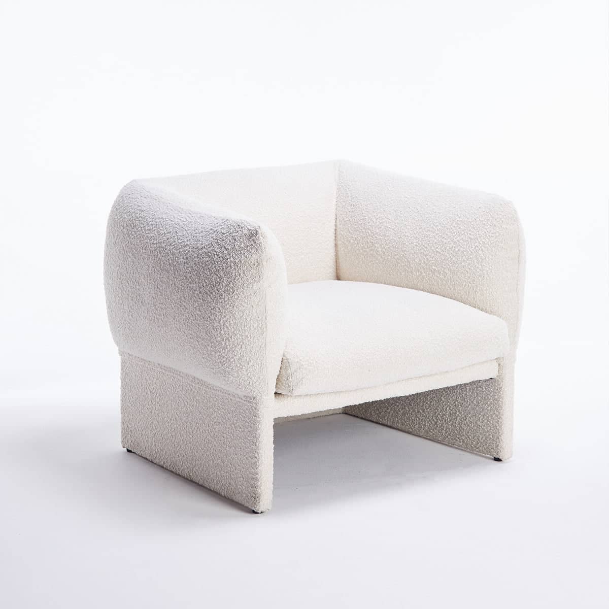 Tulip Lounge Chair - Maya Cream Boucle