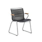 Click Outdoor Dining Chair W Armrest - Black