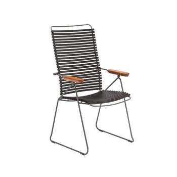 Click Outdoor Adjustable Lounge Chair - Black