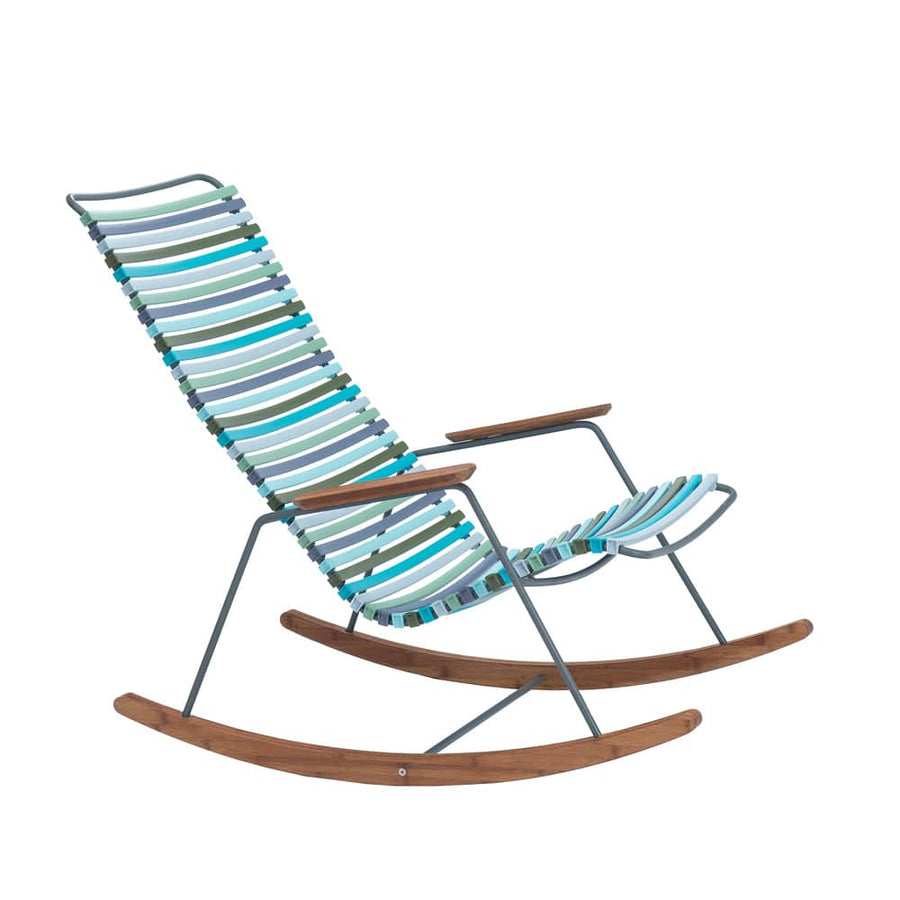 Click Outdoor Rocking Chair - Multi-colour Blue Stripe