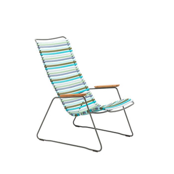 Click Outdoor Lounge Chair - Multi-colour Blue Stripe