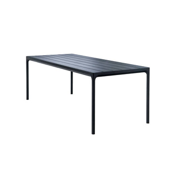 Four Outdoor Dining Table 210cm - Black