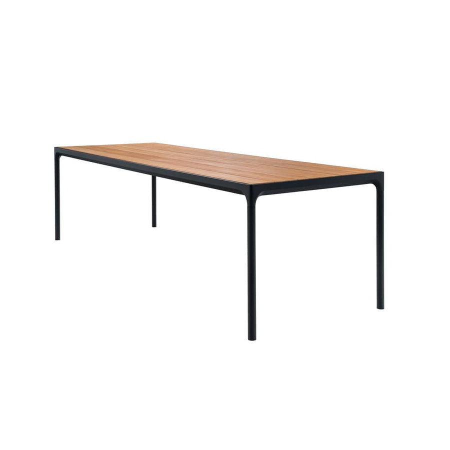 Four Outdoor Dining Table 270cm - Bamboo/Black