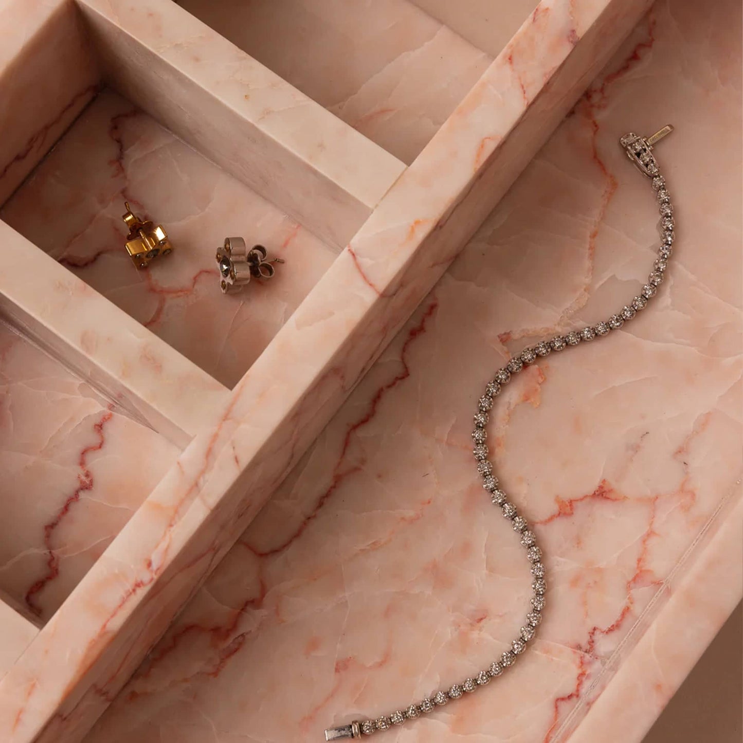 Jewellery Tray - Crema Rose