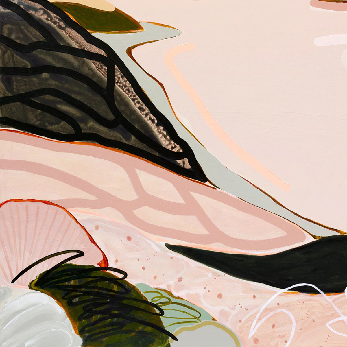 Following Bliss Canvas Print 140Cm x 140Cm