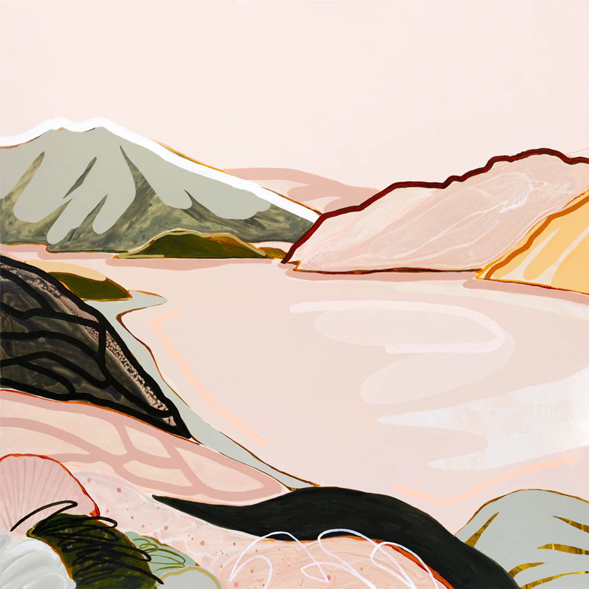 Following Bliss Canvas Print 140Cm x 140Cm