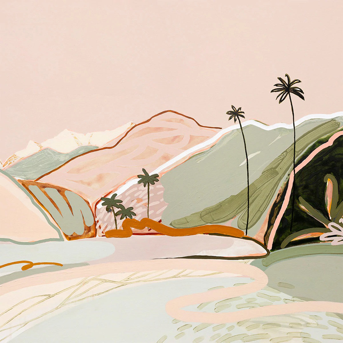 Mataora Means Happy Canvas Print 96Cm x 80Cm