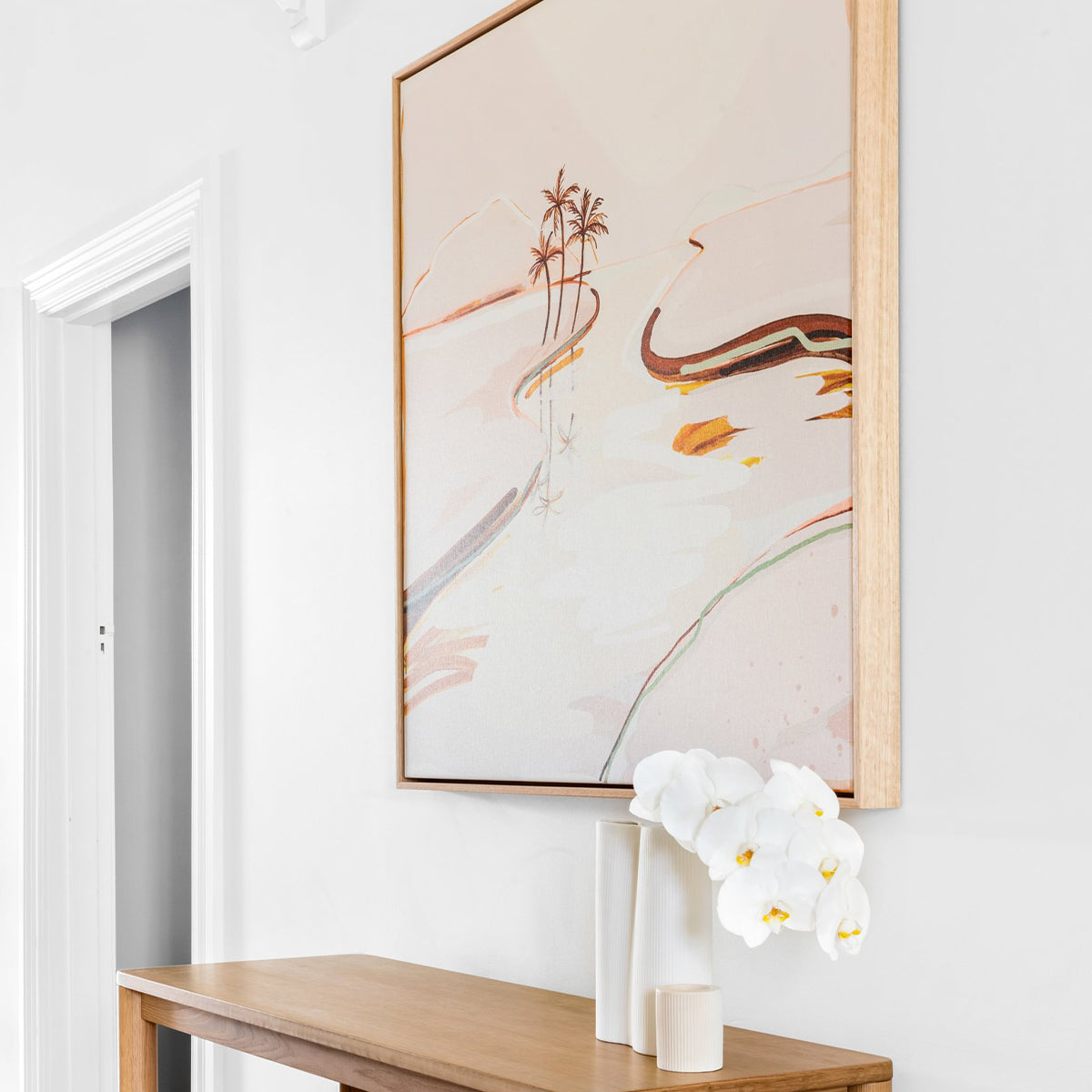 River Of Light Canvas Print 80Cm x 80Cm