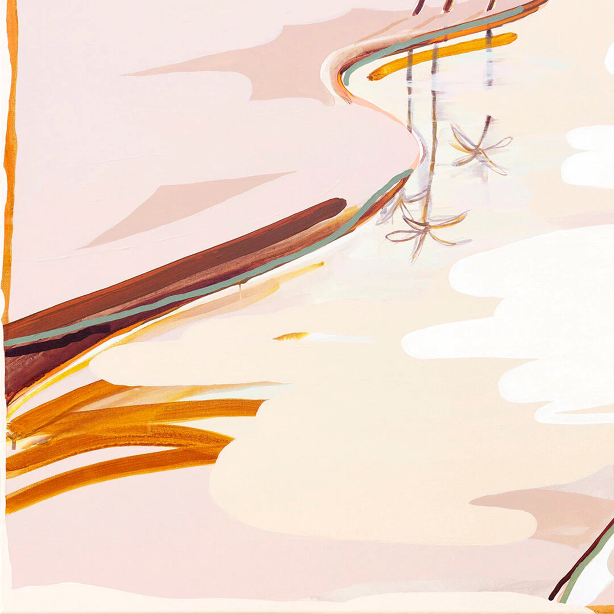 River Of Light Canvas Print 80Cm x 80Cm