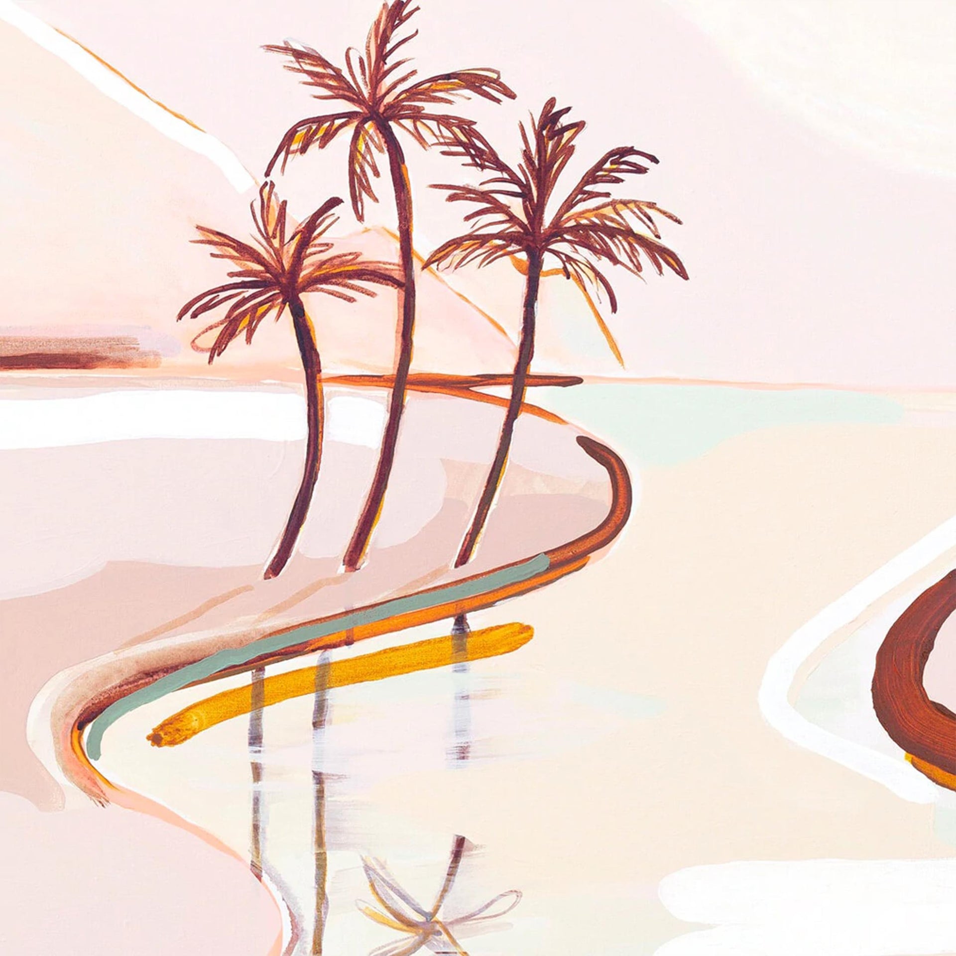 River Of Light Canvas Print 30cm x 30cm