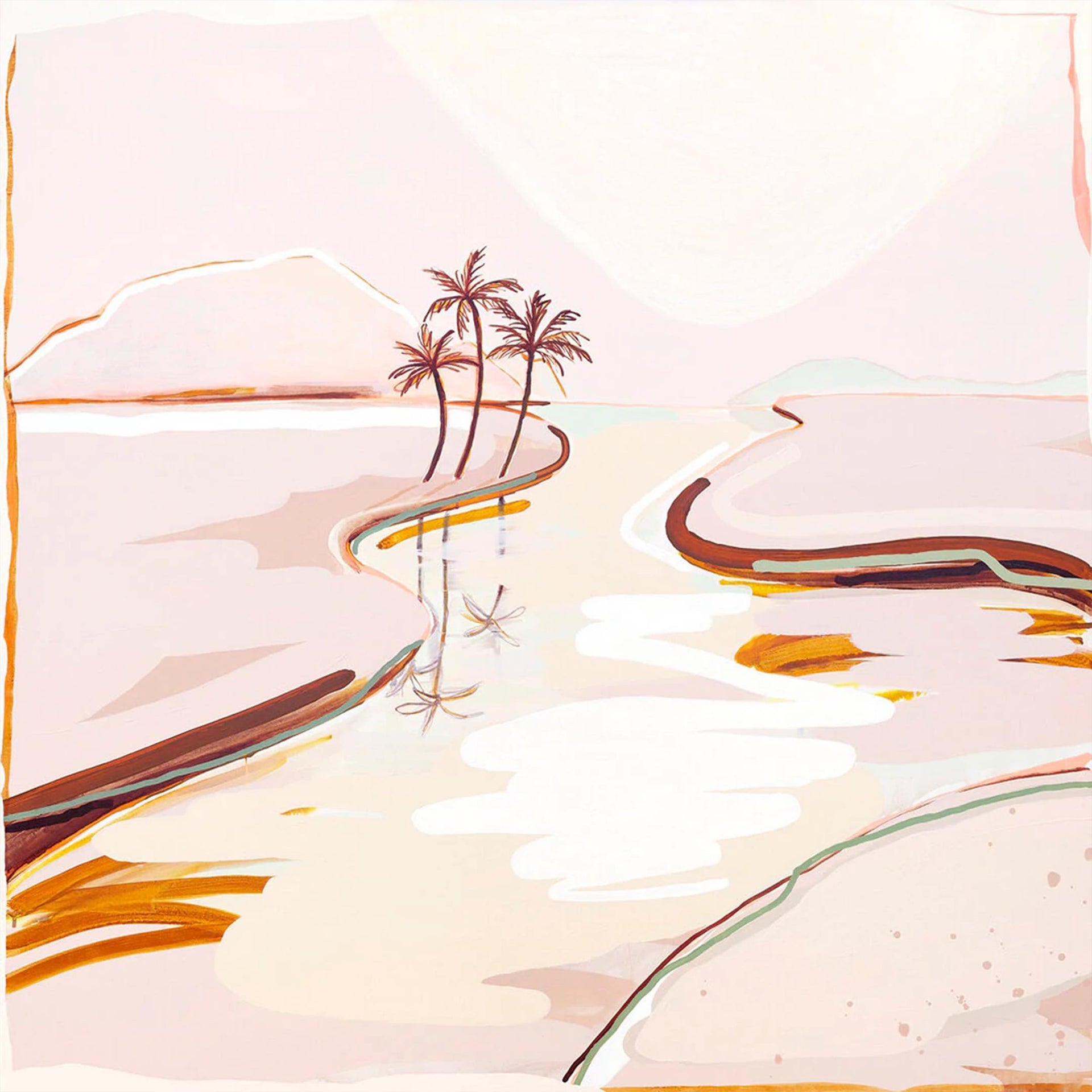 River Of Light Canvas Print 30cm x 30cm