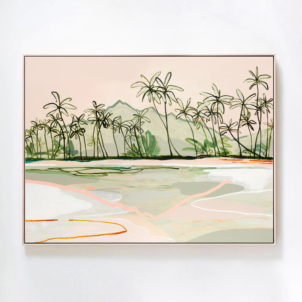 To Float Away Canvas Print 96Cm x 72Cm